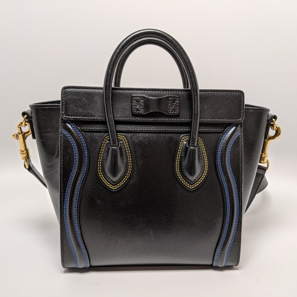 SOLD Celine Black Double Stitch Nano Crossbody - Picture 5 of 8